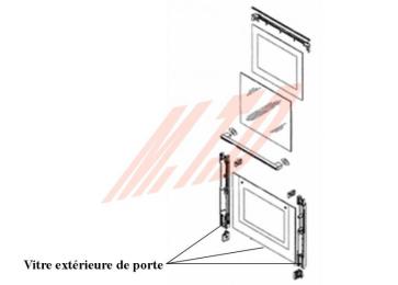 Vitre extérieure de porte