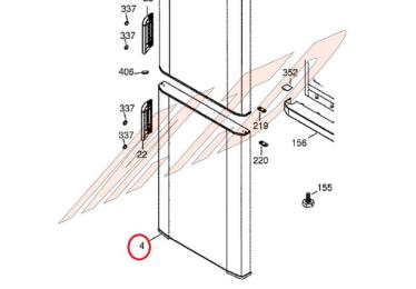 Porte avec joint