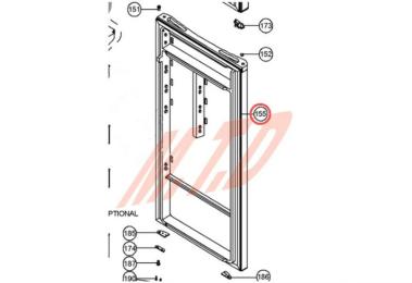 Porte avec joint