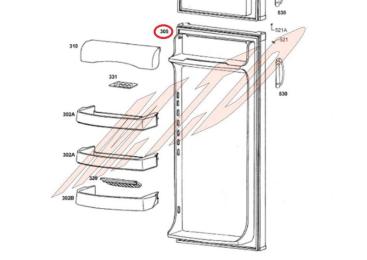 Porte avec joint