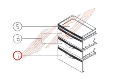Tiroir inferieur congelateur
