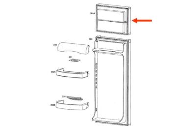 Porte congelateur