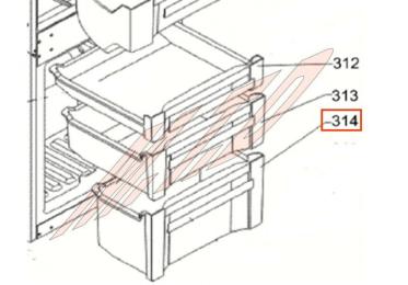 Tiroir inferieur congelateur