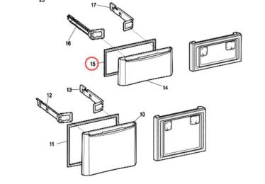 Joint de porte tiroir supérieur