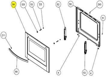 Vitre de porte