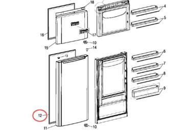 Joint de porte refrigerateur