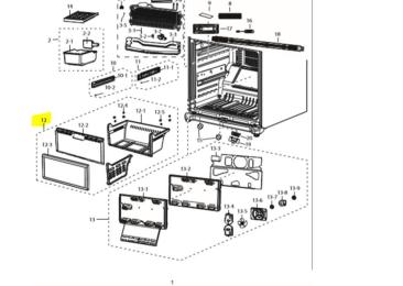 Tiroir inferieur congelateur