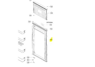 Porte refrigerateur