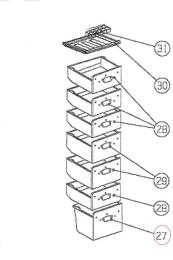 Tiroir du bas congelateur