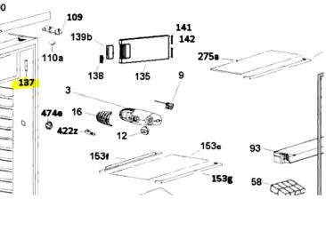 Piece fixation evaporateur