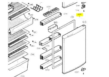 Porte refrigerateur