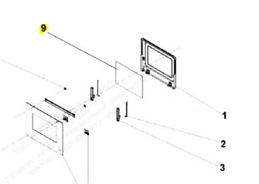 Vitre interieur de porte