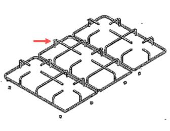 Grille fonte centrale