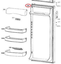 Porte avec joint