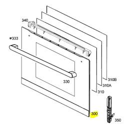 Vitre exterieur de porte