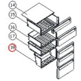 Tiroir inferieur congelateur